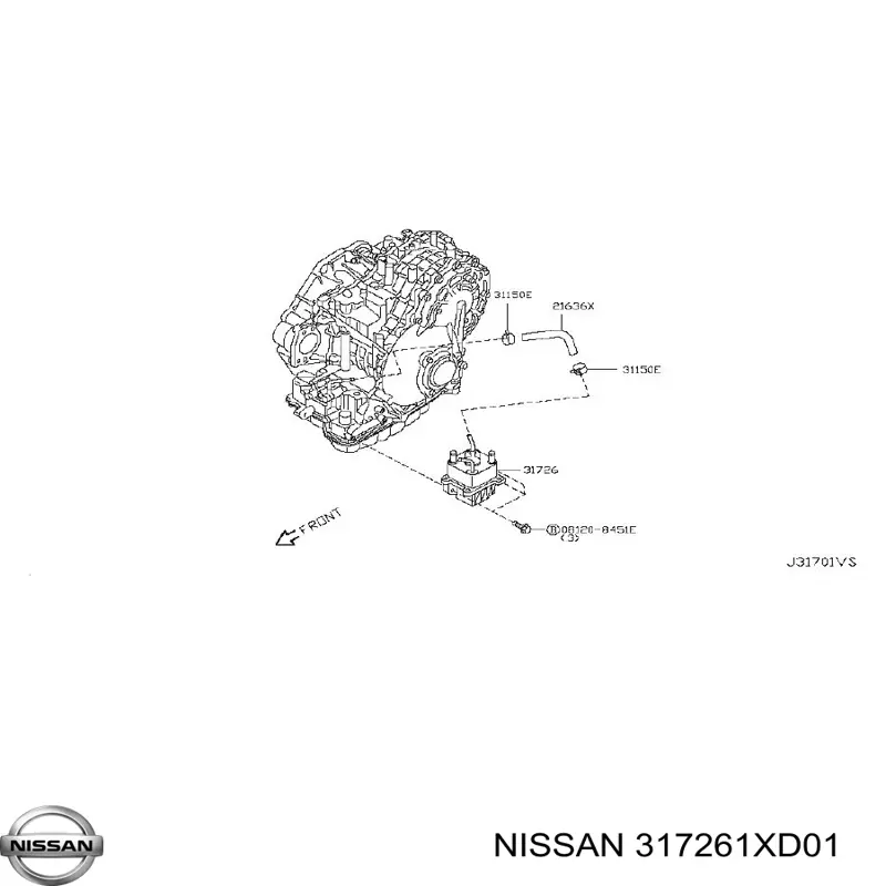 Фильтр коробки автомат Nissan/Infiniti 317261XD01 цена, от 101.35 USD