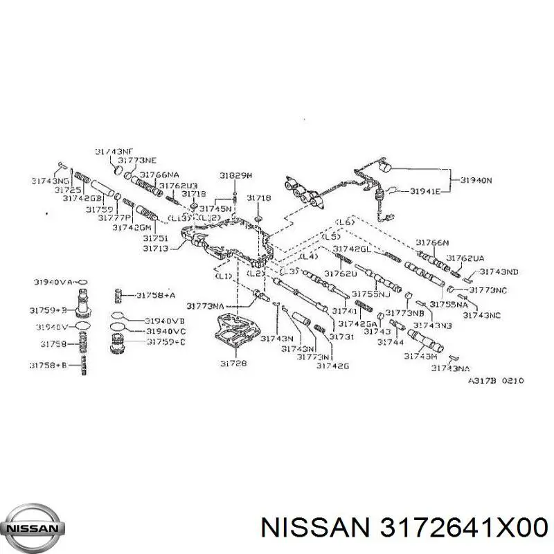  Nissan/Infiniti 3172641X00 цена, от 17.57 USD