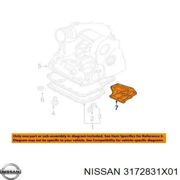 Купить 3172831X01 Nissan/Infiniti Фильтр автоматической коробки передач