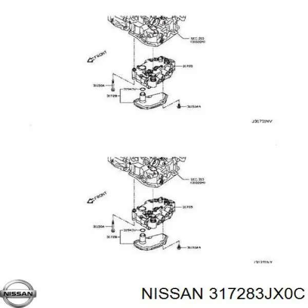 317283JX0C Nissan filtro da caixa automática de mudança
