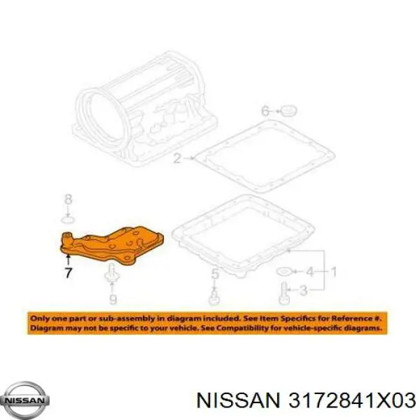 3172841X03 Nissan фильтр акпп