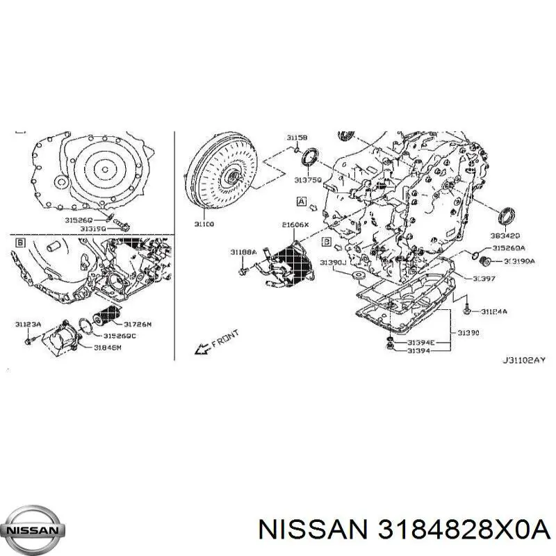  Nissan/Infiniti 3184828X0A цена, от 25.34 USD