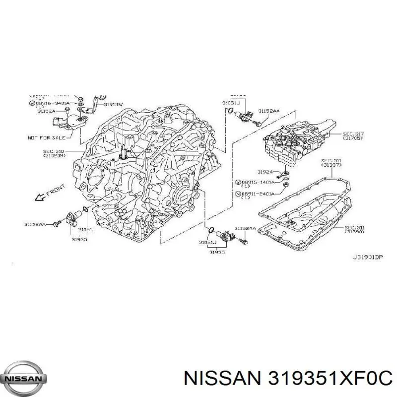 Датчик швидкості 319351XF0C Nissan