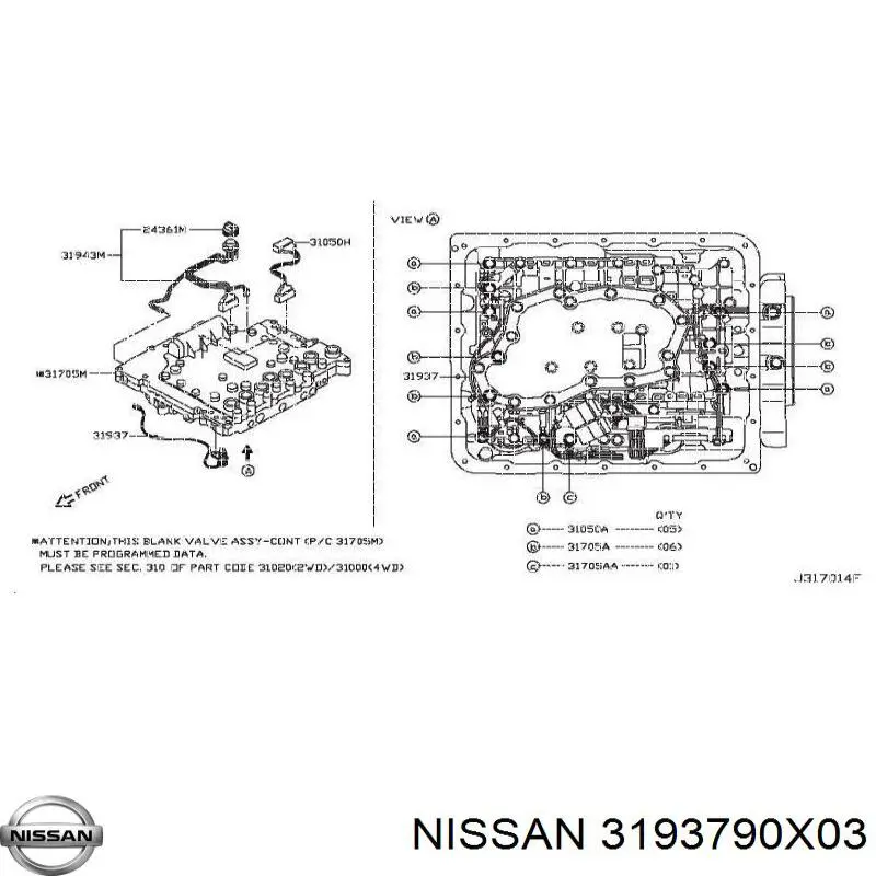  3193790X03 Nissan