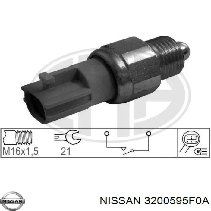 3200595F0A Nissan датчик включения фонарей заднего хода