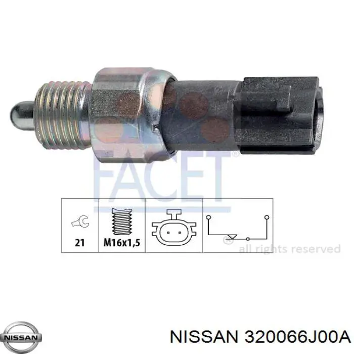 3664631000 Renault (RVI) Датчик включения фонарей заднего хода
