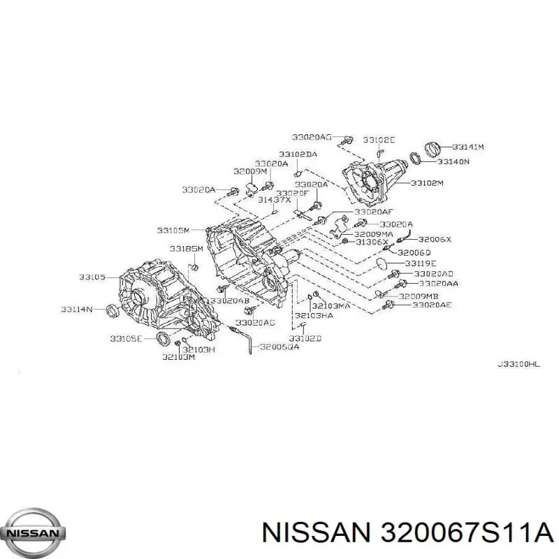 Купить 320067S11A Nissan/Infiniti Датчик раздаточной коробки включения полного привода