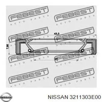 3211303E00 Nissan сальник акпп/кпп (входного/первичного вала)