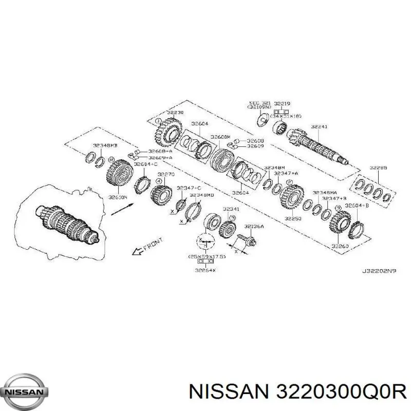 3220300Q0R Nissan/Infiniti 