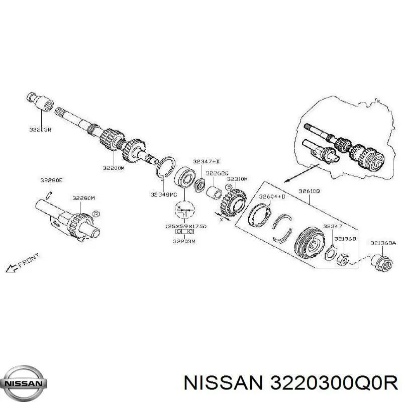 Купить 3220300Q0R Nissan/Infiniti 