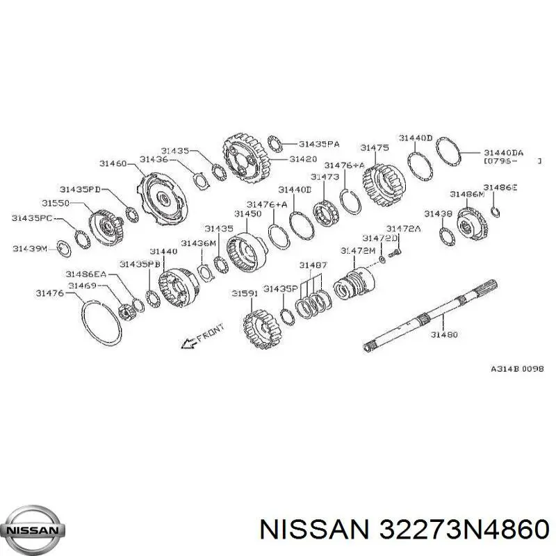 Купить 32273E9811 Nissan/Infiniti 