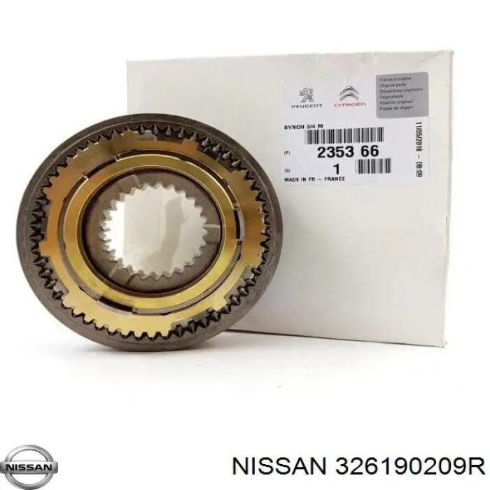 326190209R Nissan кольцо синхронизатора