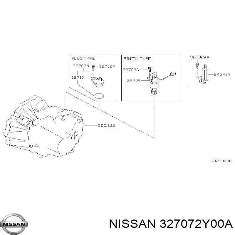  Nissan/Infiniti 327072Y00A цена, от 6.33 USD