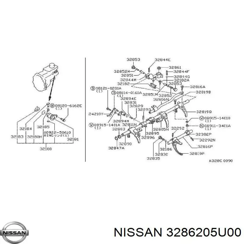 3286205U00 Nissan/Infiniti 
