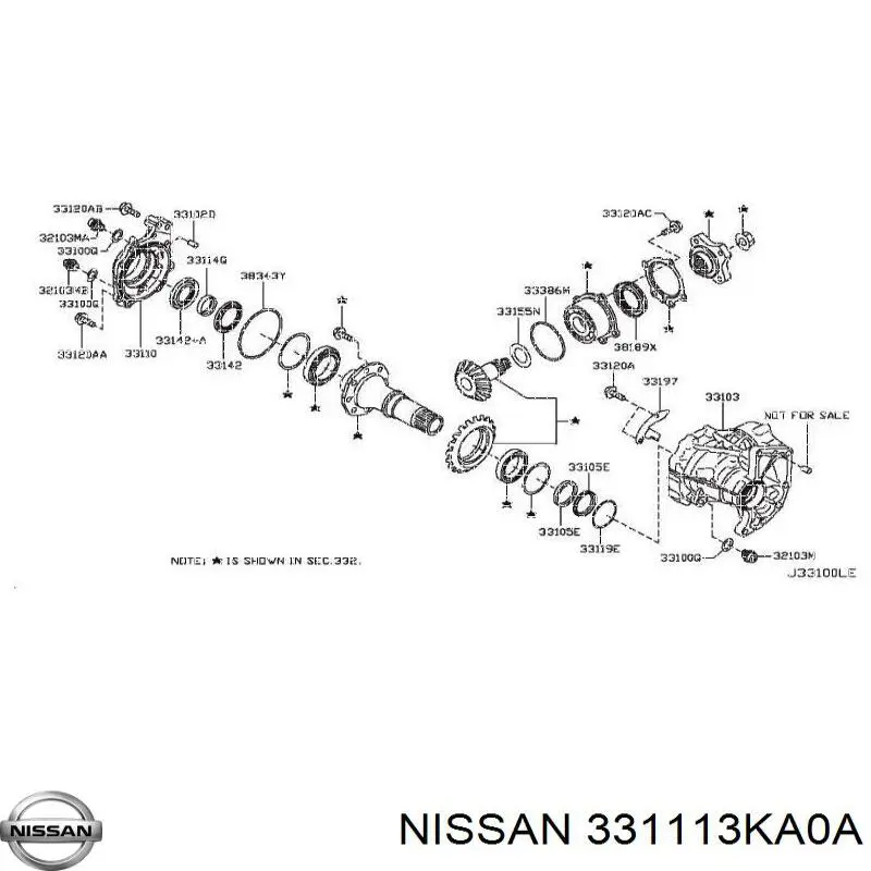 331113KA0A Nissan/Infiniti Сальник АКПП/КПП входного/первичного вала