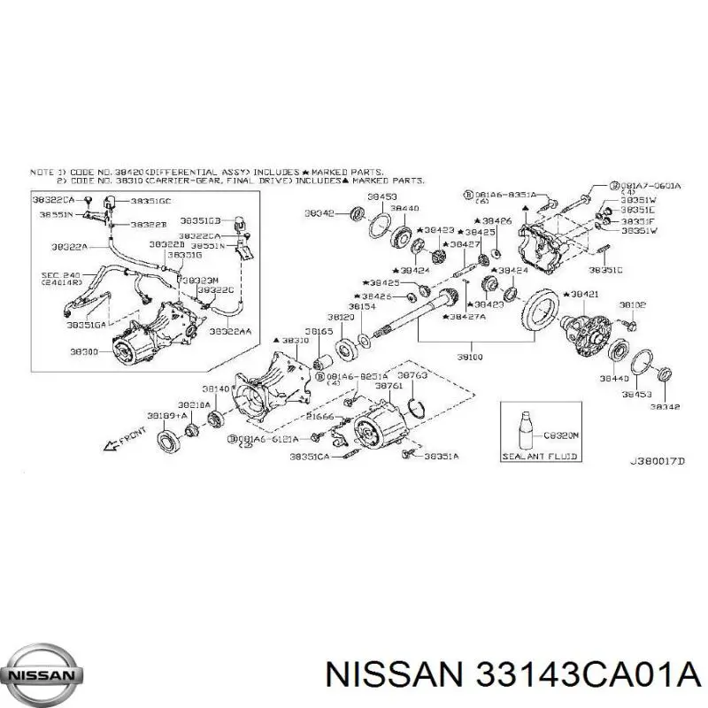 33143CA01A Nissan 