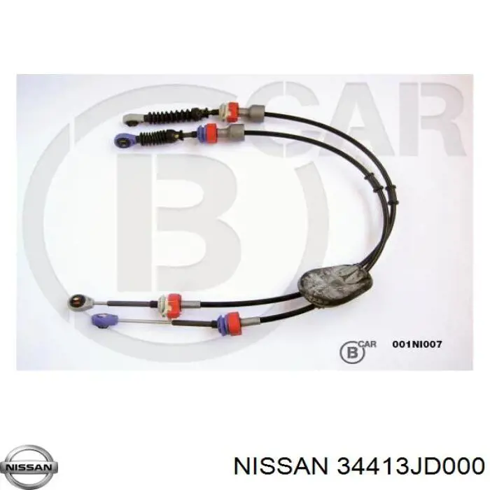 Трос переключения передач сдвоенный на Nissan Qashqai +2 
