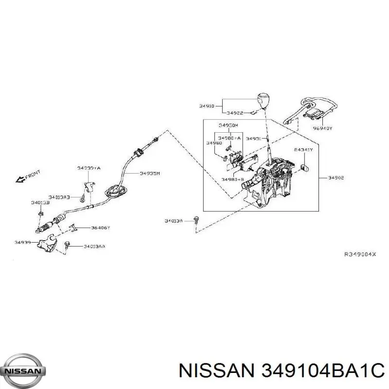  Nissan/Infiniti 349104BA1C цена, от 10.28 USD