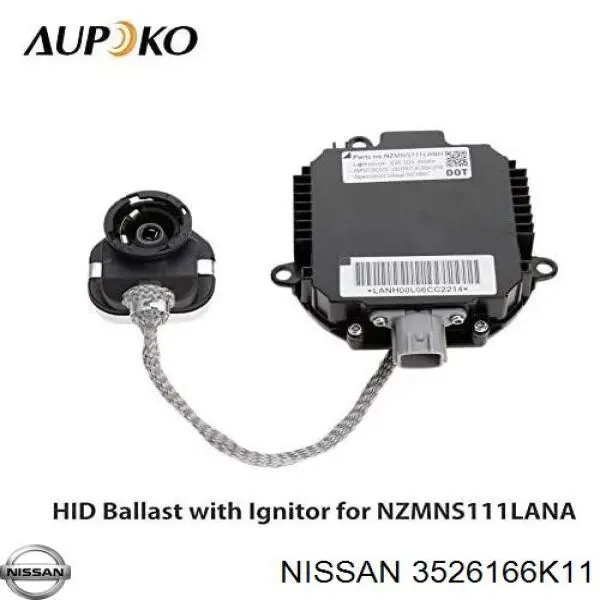 Купить 3526166K11 Nissan/Infiniti Блок управления ксеноновыми фарами