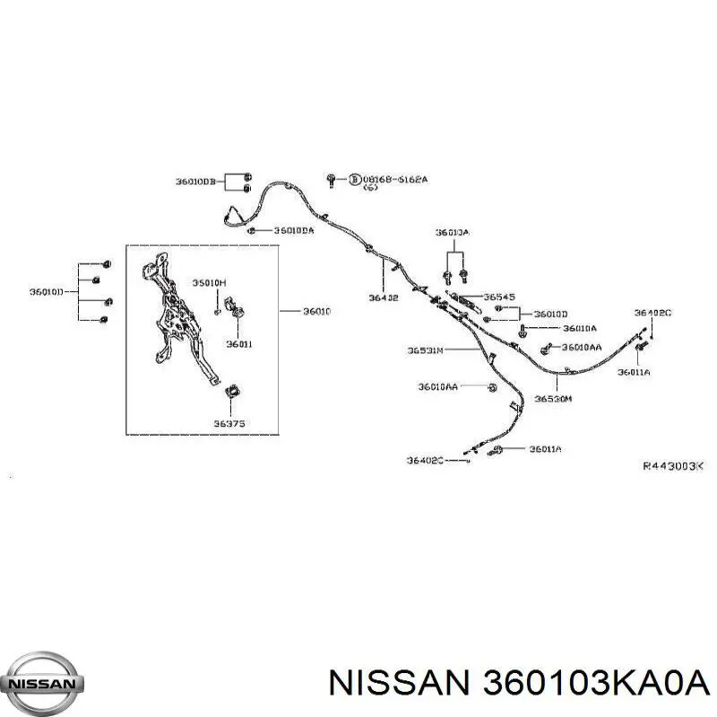  360103KA0A Nissan