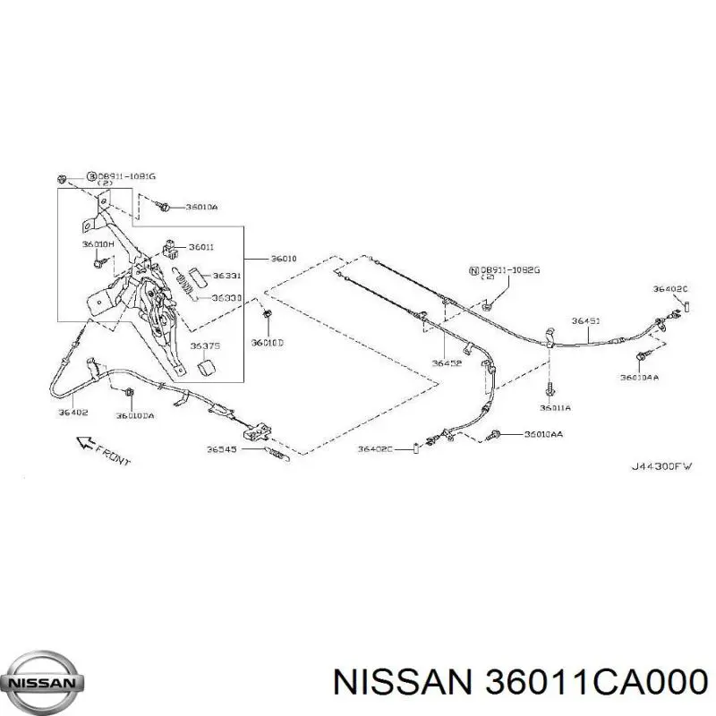  36011CA000 Nissan