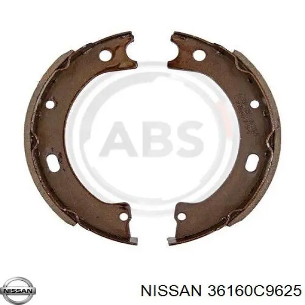 Тормозные колодки стояночного тормоза Nissan/Infiniti 36160C9625 цена, от 18.14 USD