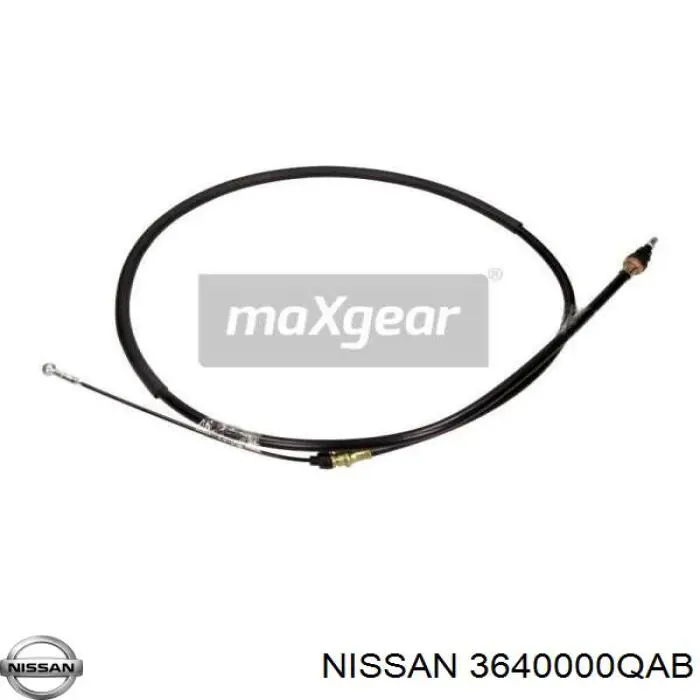 3640000QAB Nissan/Infiniti Трос ручного тормоза задний правый/левый