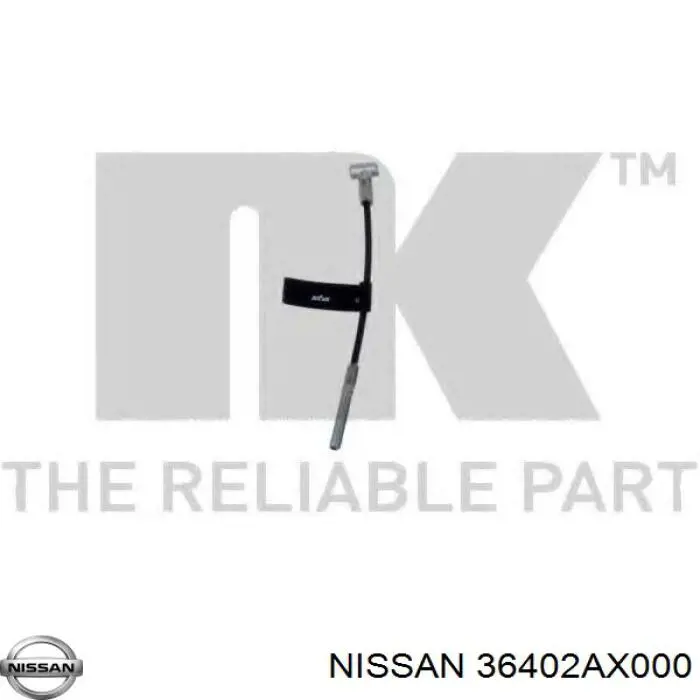 Трос ручного тормоза передний Nissan/Infiniti 36402AX000 цена, от 7.20 USD