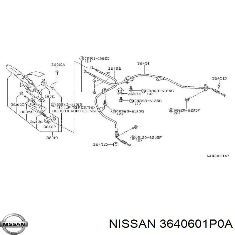  3640601P0A Nissan