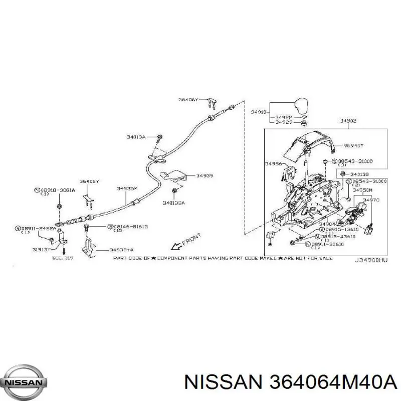  Nissan/Infiniti 364064M40A цена, от 1.41 USD