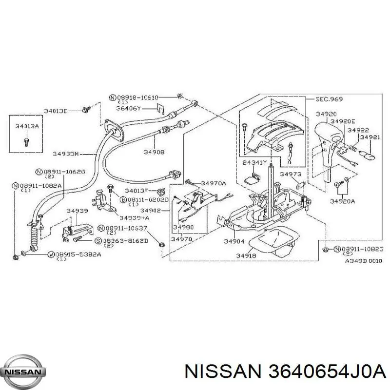 3640654J0A Nissan 