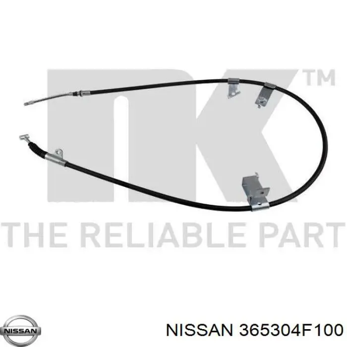 Трос стояночного тормоза задний правый Nissan/Infiniti 365304F100 цена, от 14.15 USD
