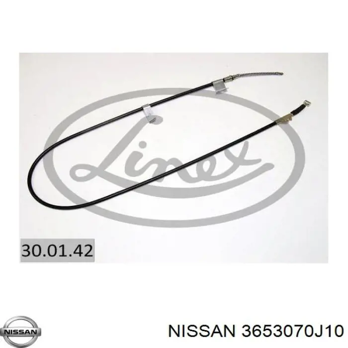 Трос стояночного тормоза задний правый Nissan/Infiniti 3653070J10 цена, от 15.82 USD