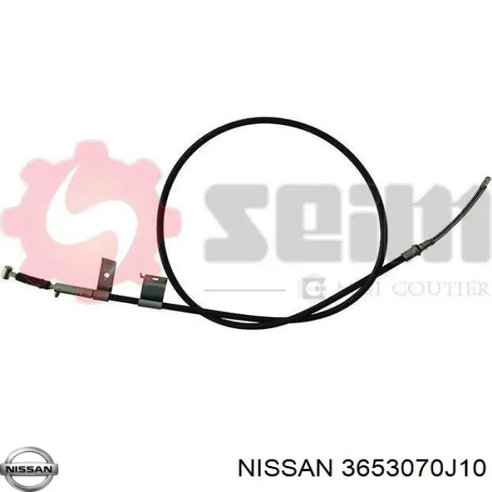Купить 3653070J10 Nissan/Infiniti Задний правый трос ручника