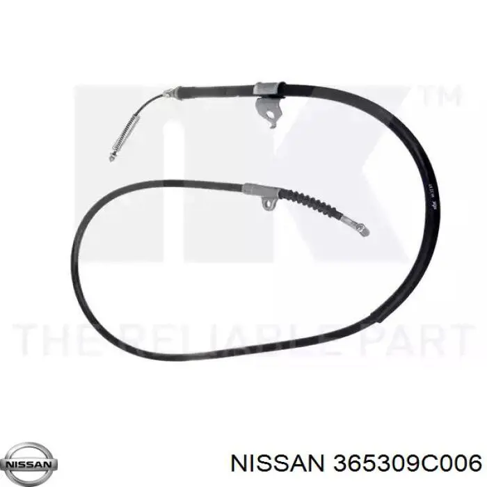 Купить 365309C005 Nissan/Infiniti Задний правый трос ручника