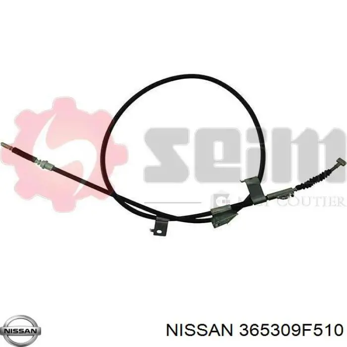 Трос стояночного тормоза задний правый Nissan/Infiniti 365309F510 цена, от 23.25 USD