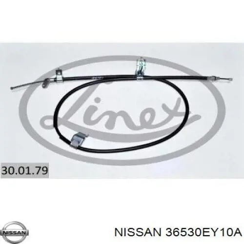 Трос стояночного тормоза задний правый Nissan/Infiniti 36530EY10A цена, от 33.96 USD