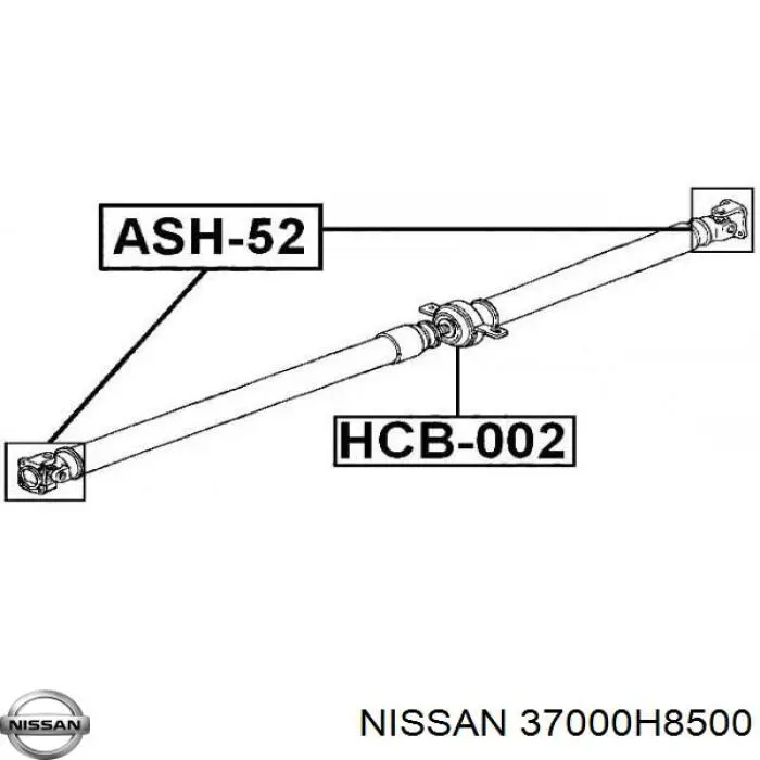 Крестовина заднего кардана 37000H8500 Nissan/Infiniti