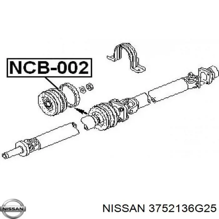 Карданный подшипник Nissan/Infiniti 3752136G25 цена, от 21.14 USD