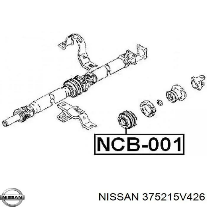 Подвесной подшипник карданного вала Nissan 375215V426