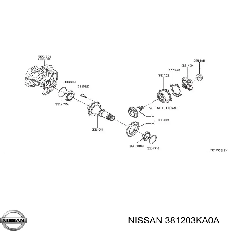Подшипник ступицы передней/задней наружный Nissan/Infiniti 381203KA0A цена, от 146.73 USD
