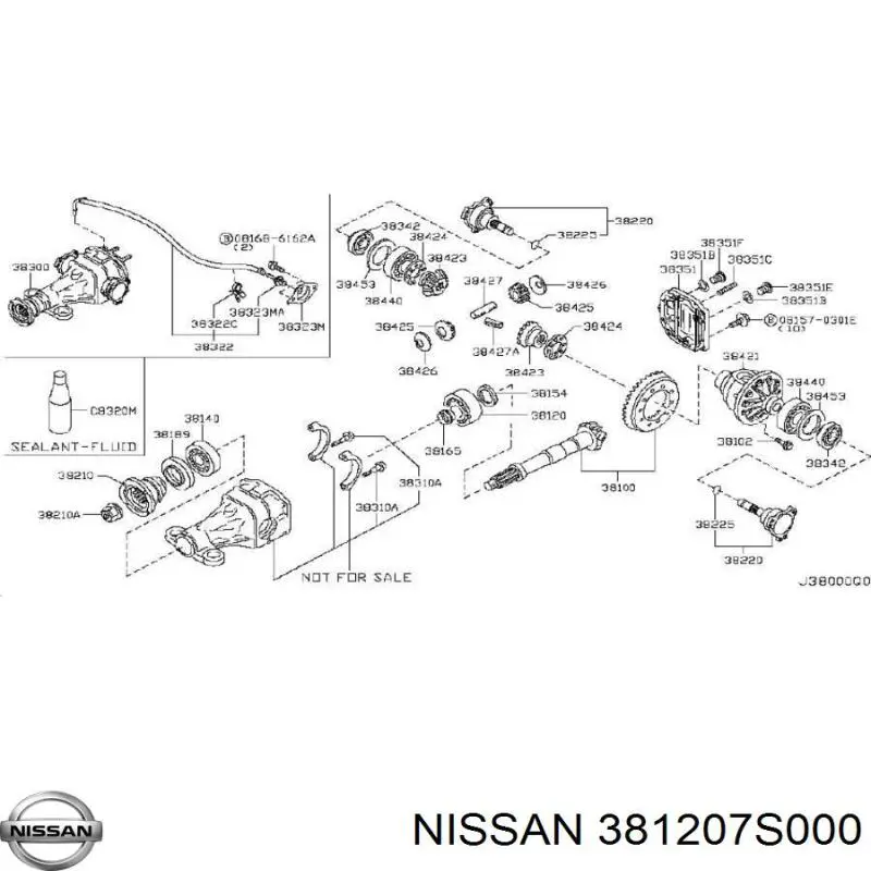  Nissan/Infiniti 381207S000 цена, от 517.09 USD