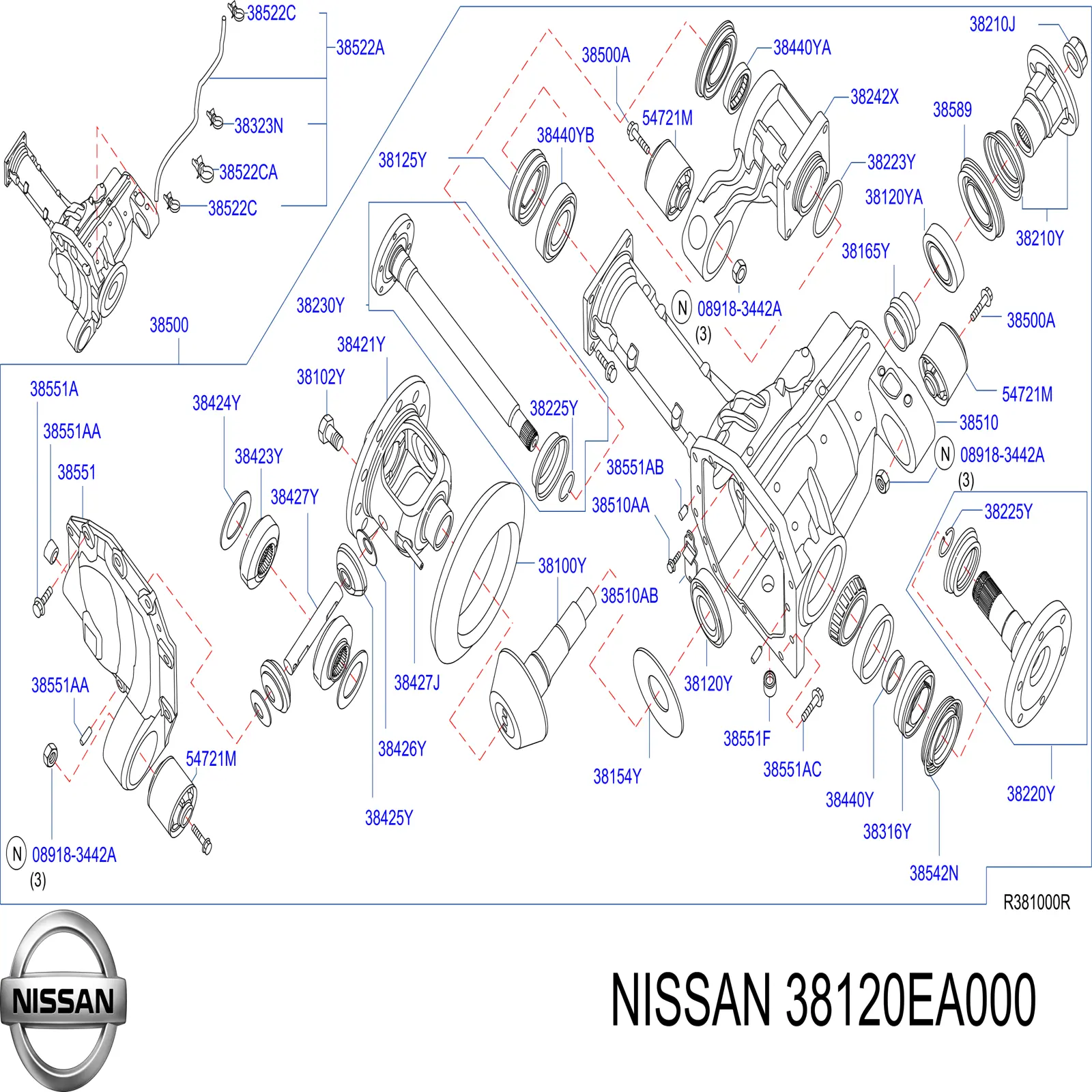  38120EA000 Nissan