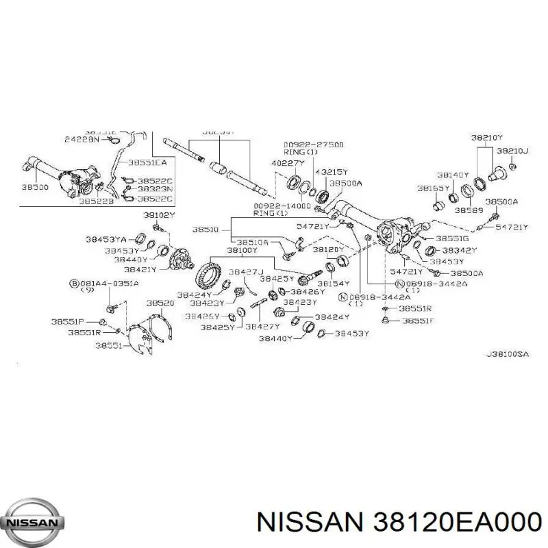 Nissan/Infiniti 38120EA000 цена, от 91.63 USD