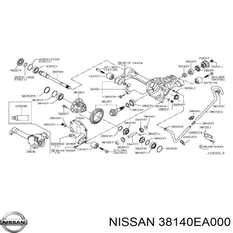 38140EA000 Nissan