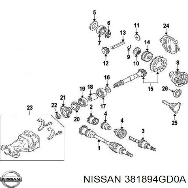  381894GD0A Nissan