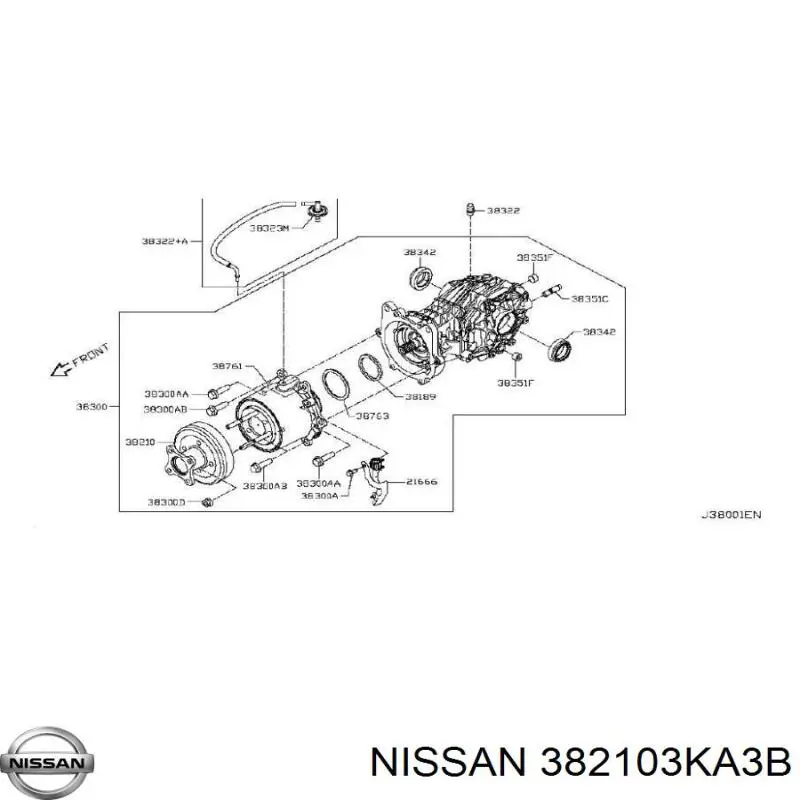  382103KA3B Nissan