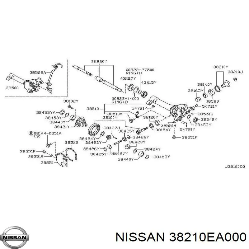  38210EA000 Nissan