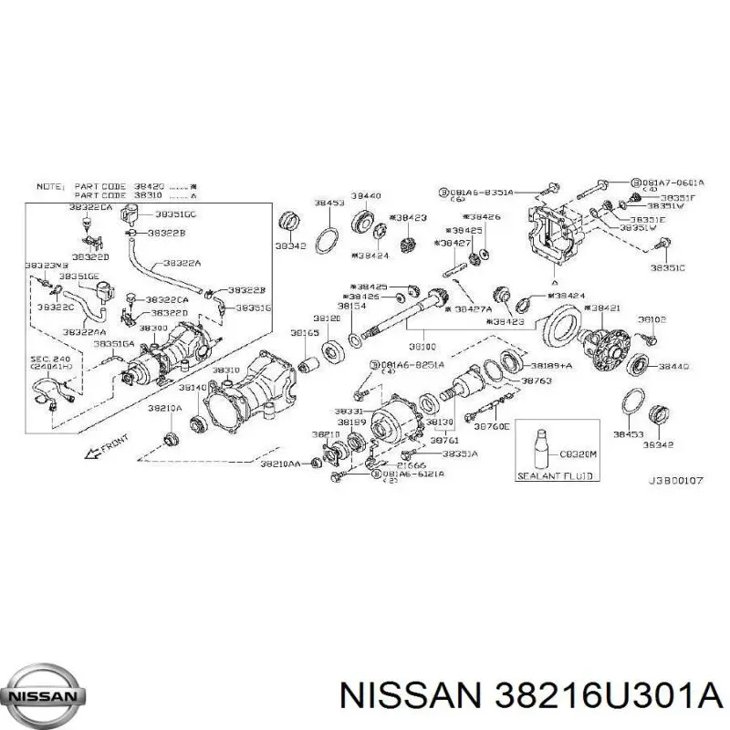  Nissan/Infiniti 38216U301A цена, от 5.47 USD