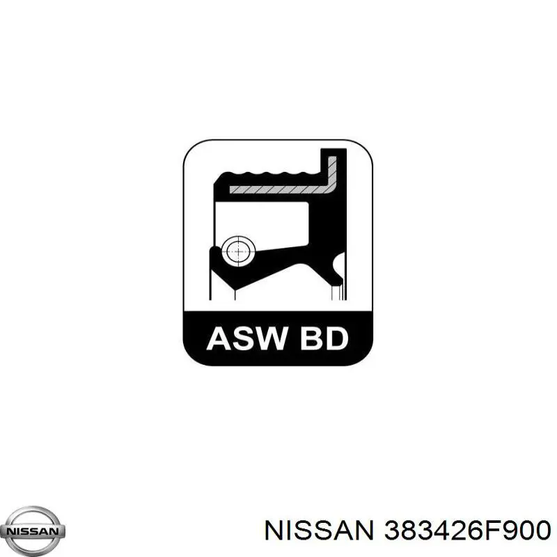 Купить 383426F900 Nissan/Infiniti Левый сальник полуоси